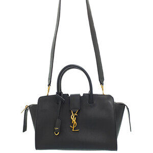 Saint Laurent Downtown YSL leather top handle 2way Crossbody bag